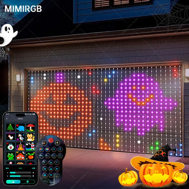 RGB LED Curtain Smart Lights – App Controlled, Music Sync, Programmable