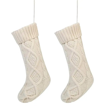 18” Knitted Christmas Stockings – Large Fireplace & Holiday Decorations